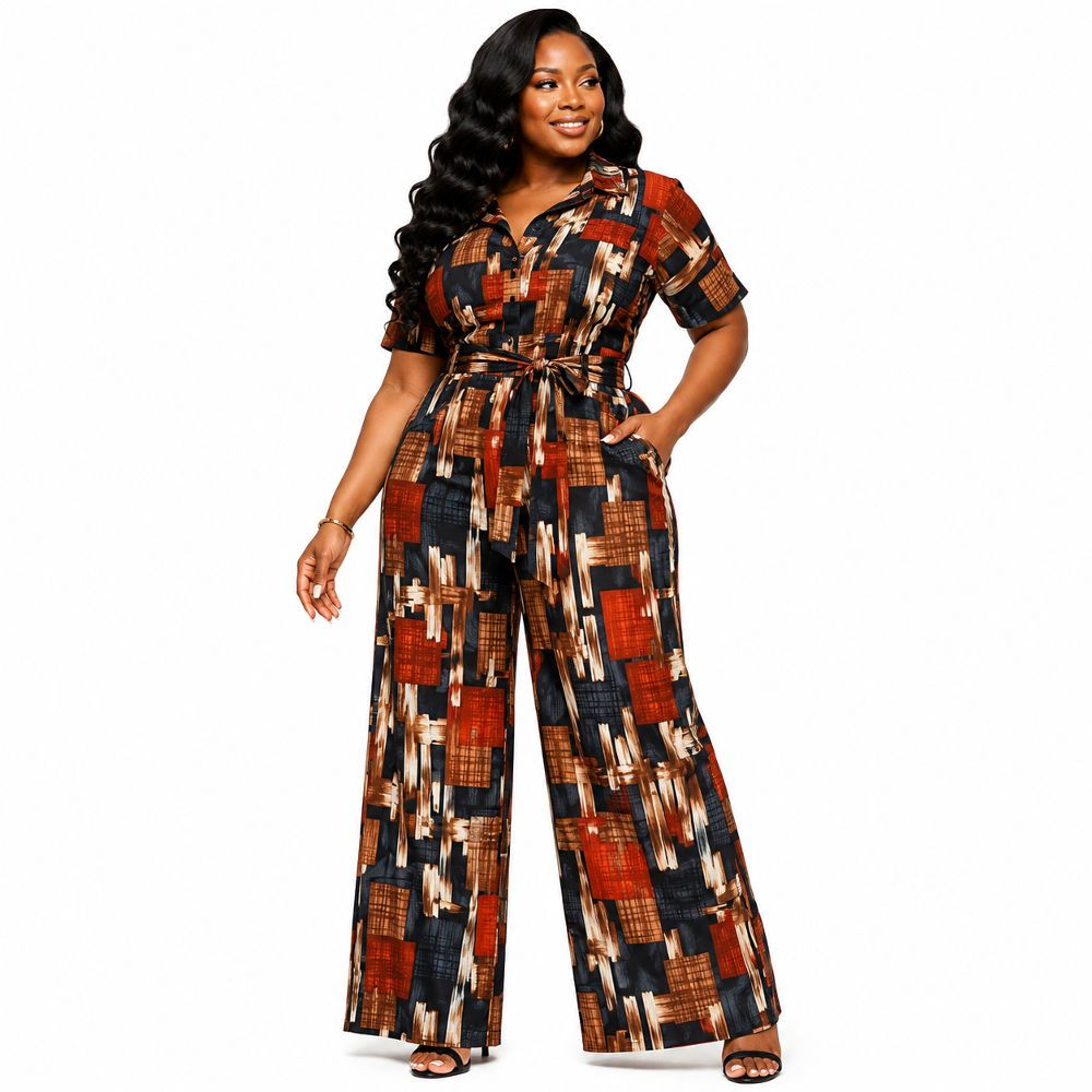 Abstract Geometric Ankara Fabric