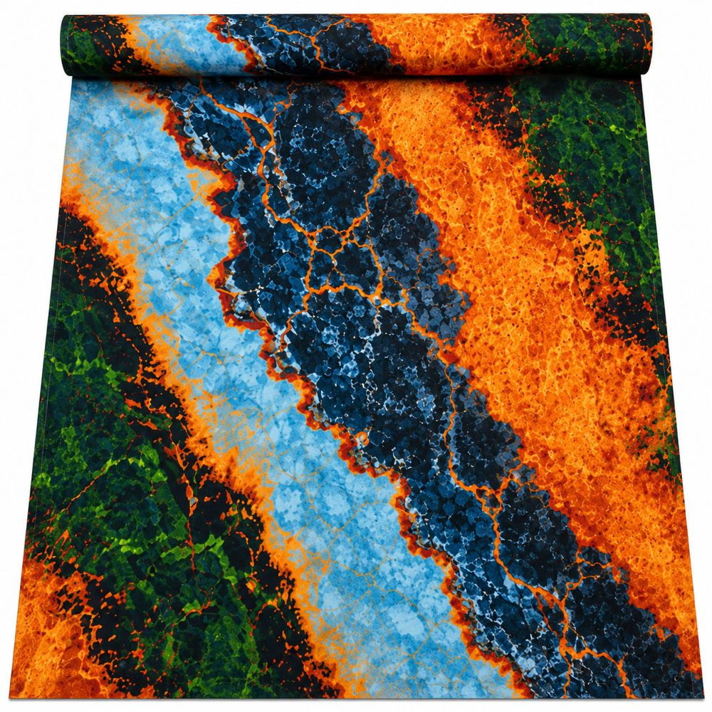 Abstract Earth Tone Ankara Print Fabric