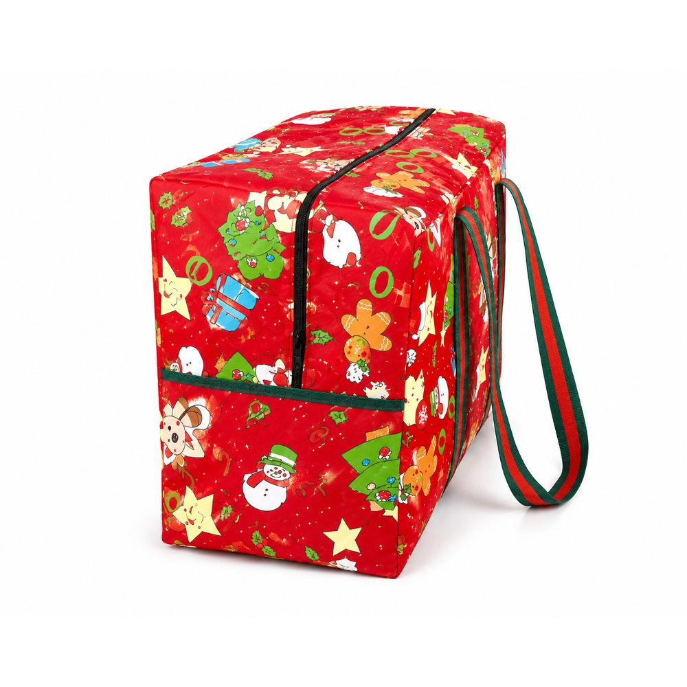 Large Christmas Storage Bag with Zipper and Carry Handles