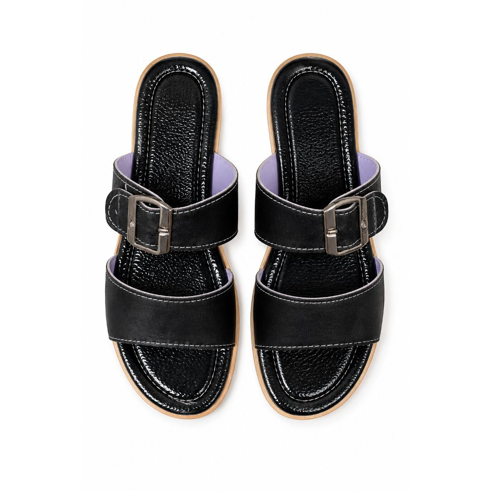 Womens Double Strap Slide Sandals