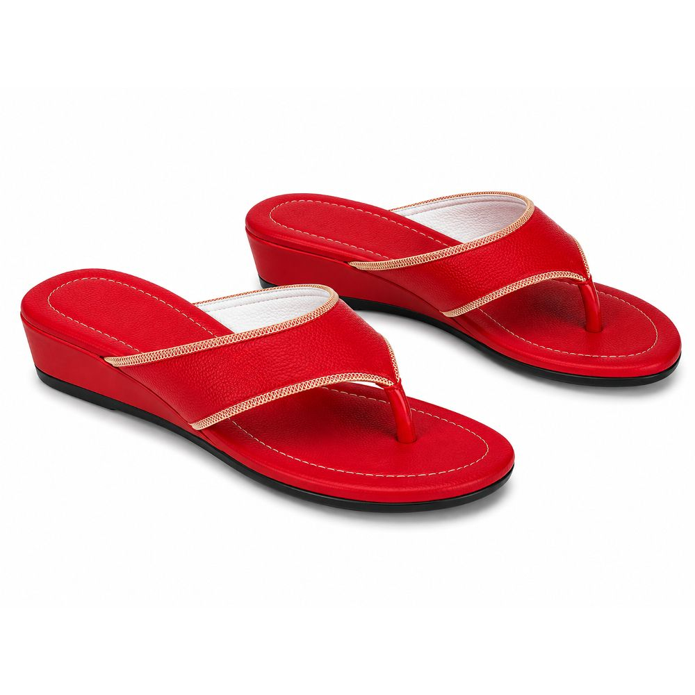 Low Wedge Toe Post Comfort Sandal