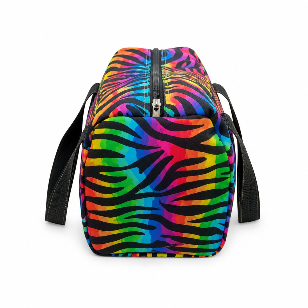 Rainbow Zebra Print insulated utility Bag