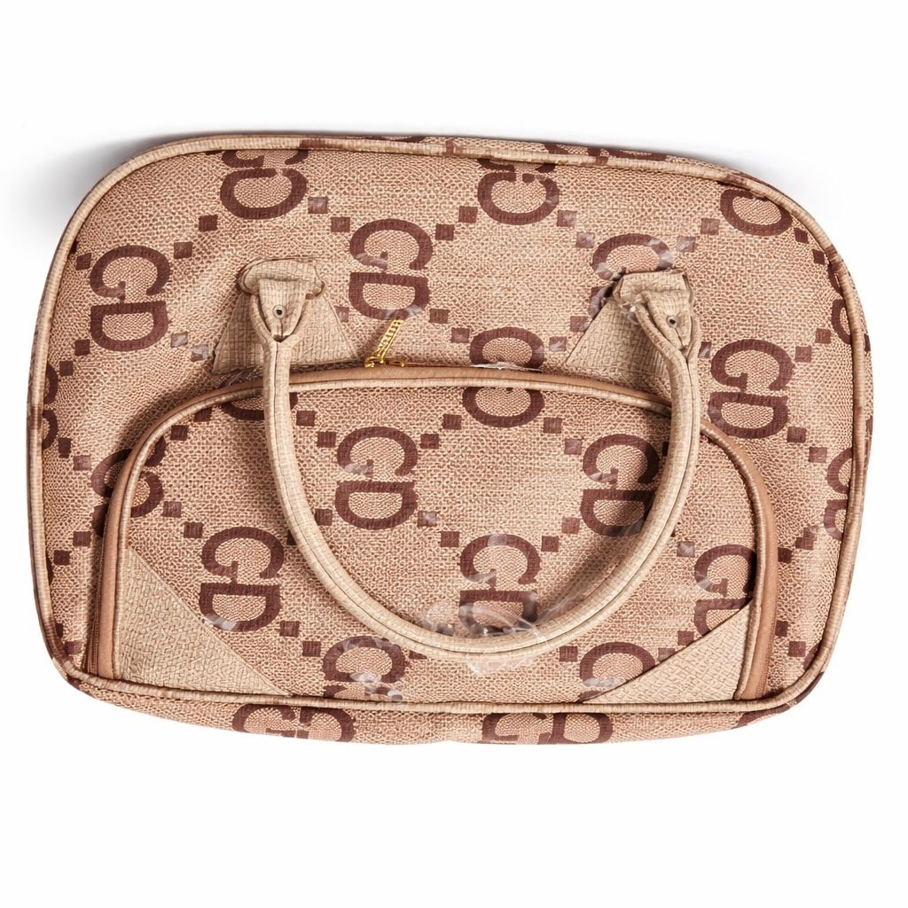 Patterned Travel Duffel Bag with Dual Handles