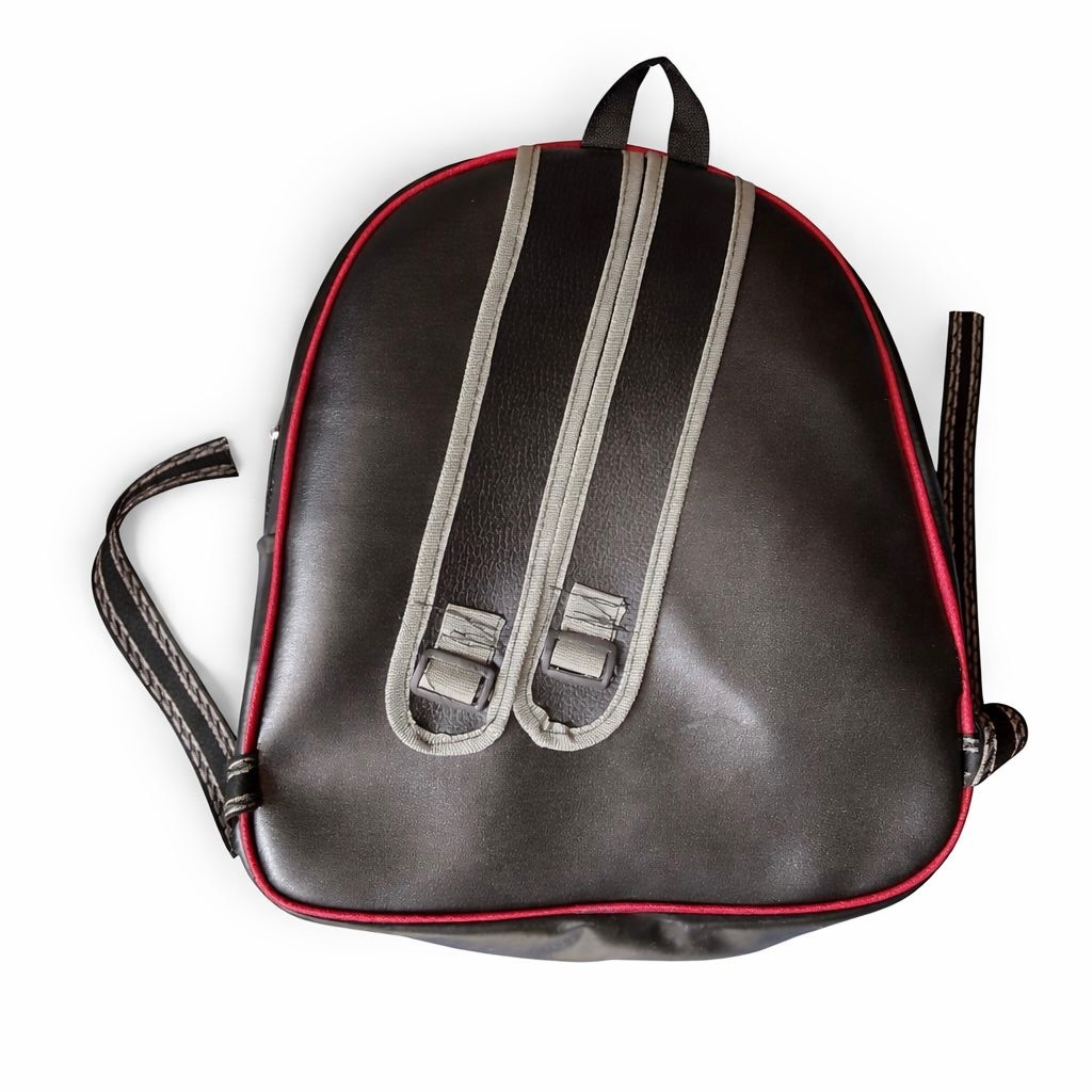 Premium  Red Plaid Multi Pocket Backpack
