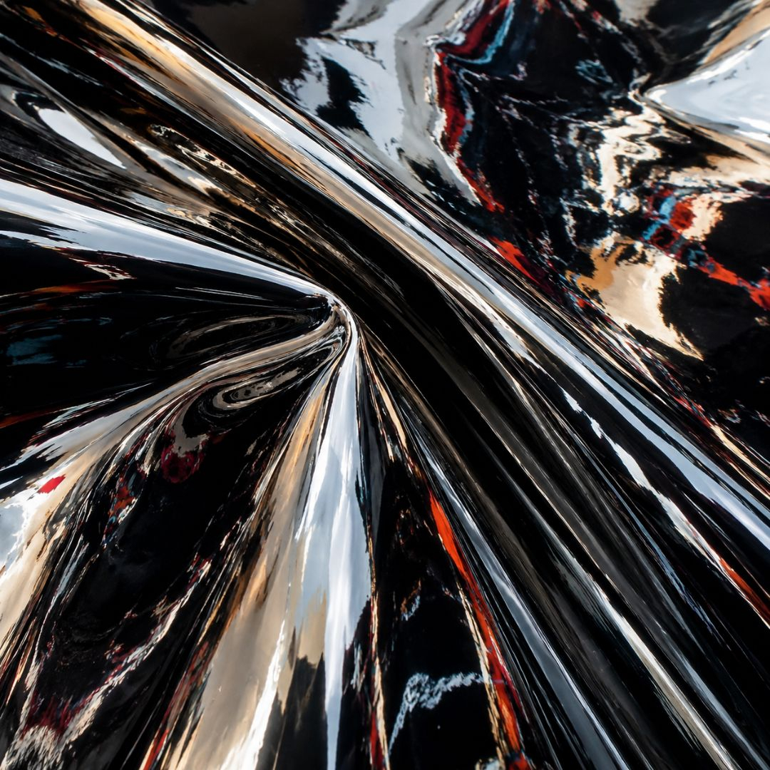 Glossy Mirror Finish Synthetic Leather Material