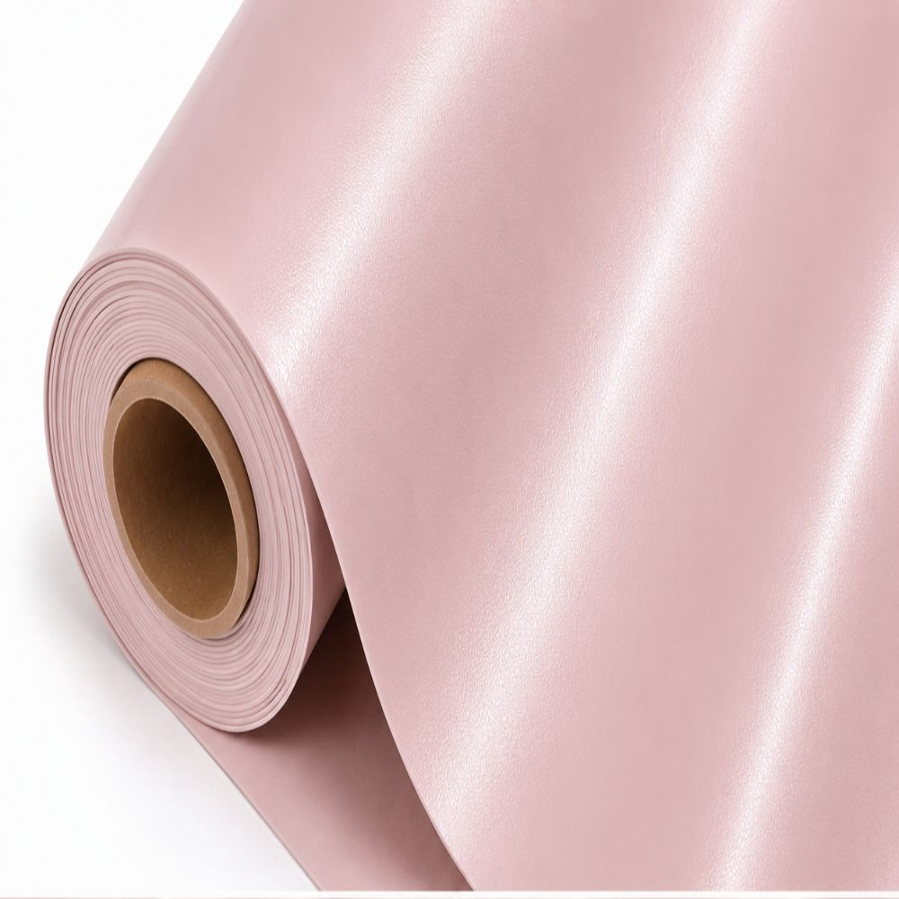 Smooth Blush Pink Synthetic Leather Material