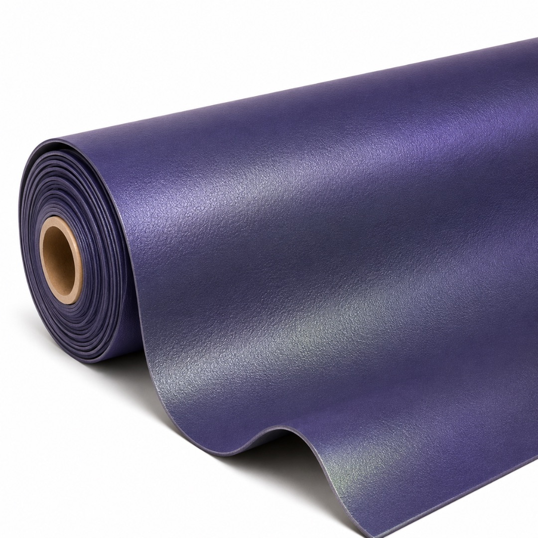 Deep Blue Pebbled Texture Faux Leather Material