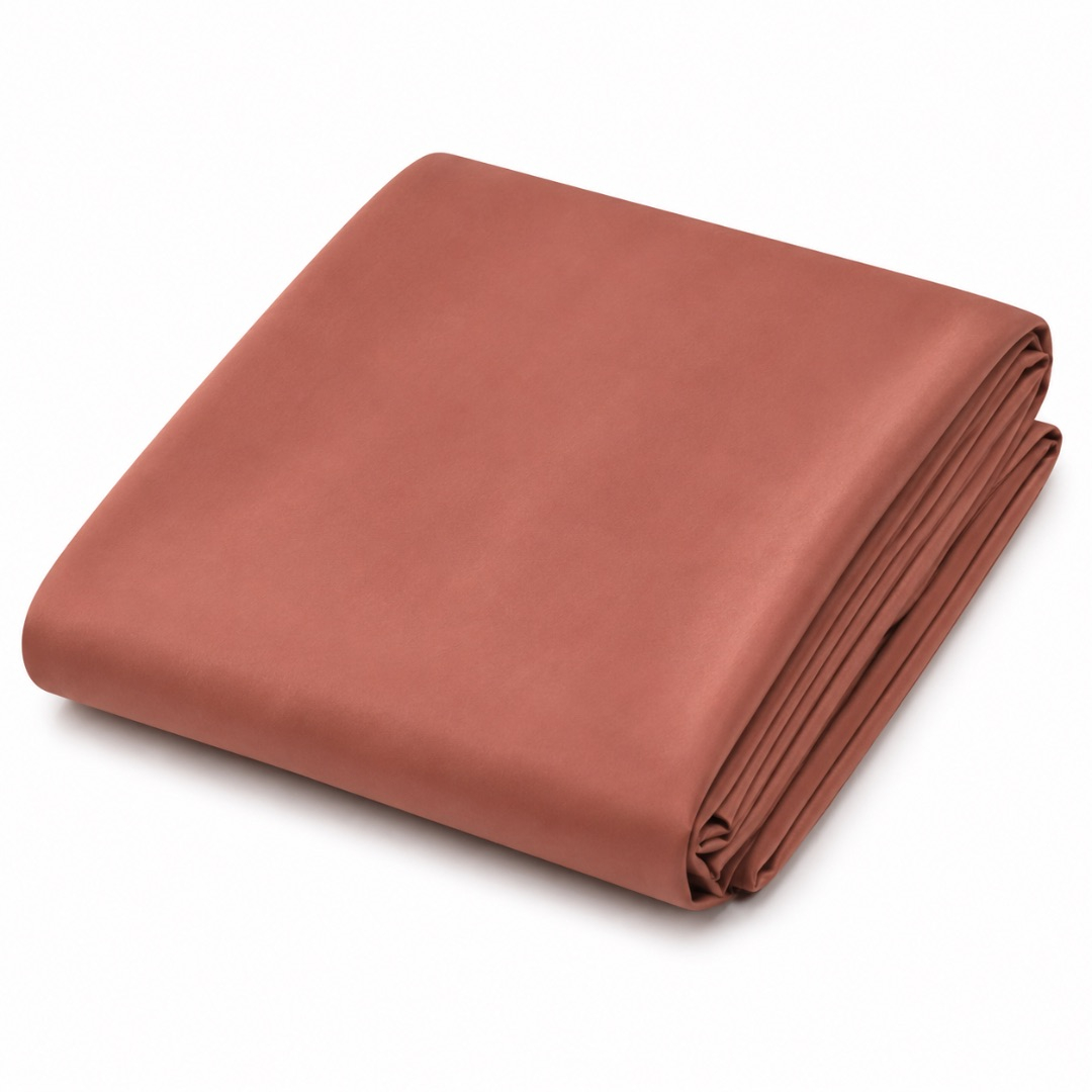 Lightweight Breathable Plain Fabric  Rust