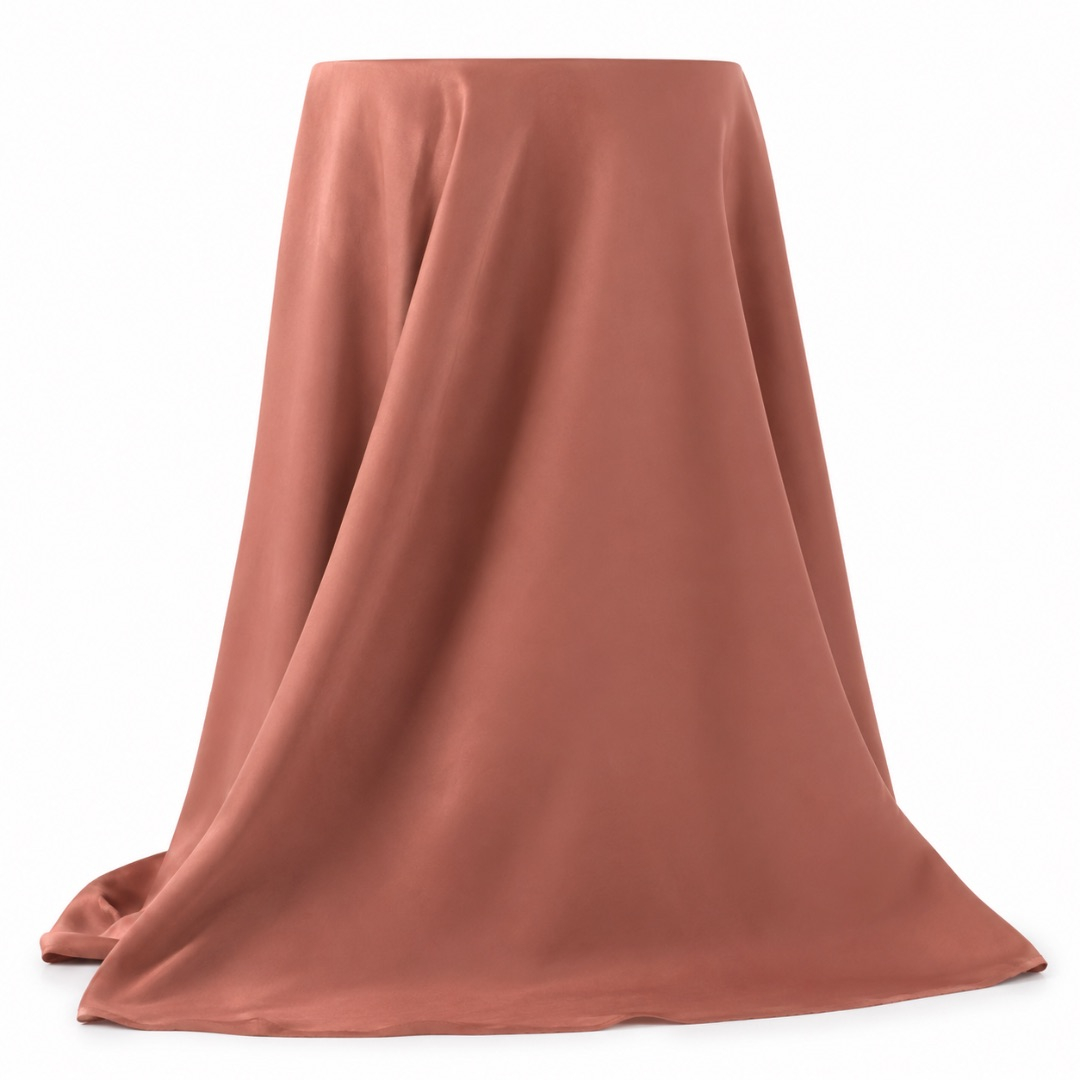Lightweight Breathable Plain Fabric  Rust