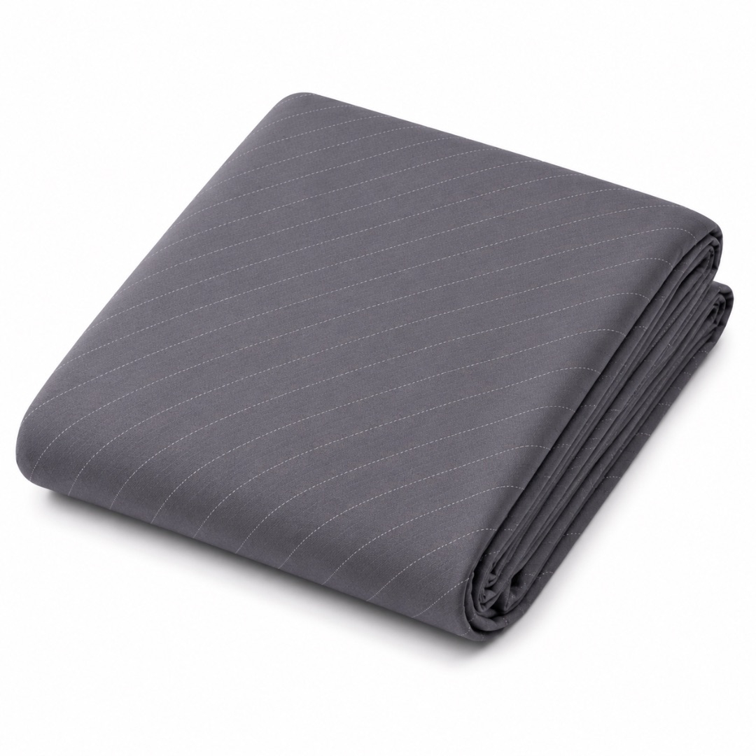 Professional Charcoal Pinstripe Suiting Fabric