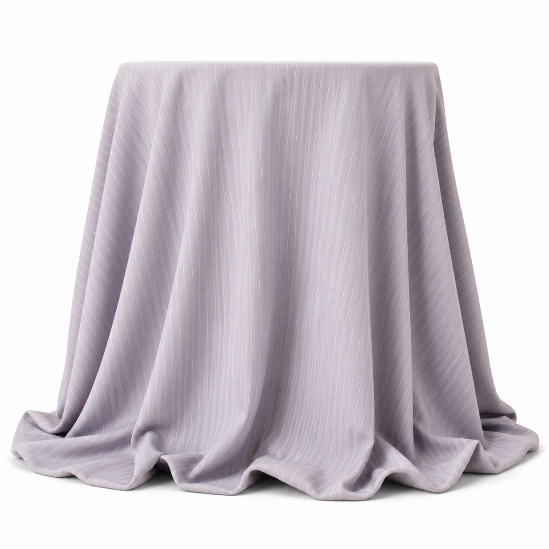 Professional Lavender Pinstripe Suiting Fabric
