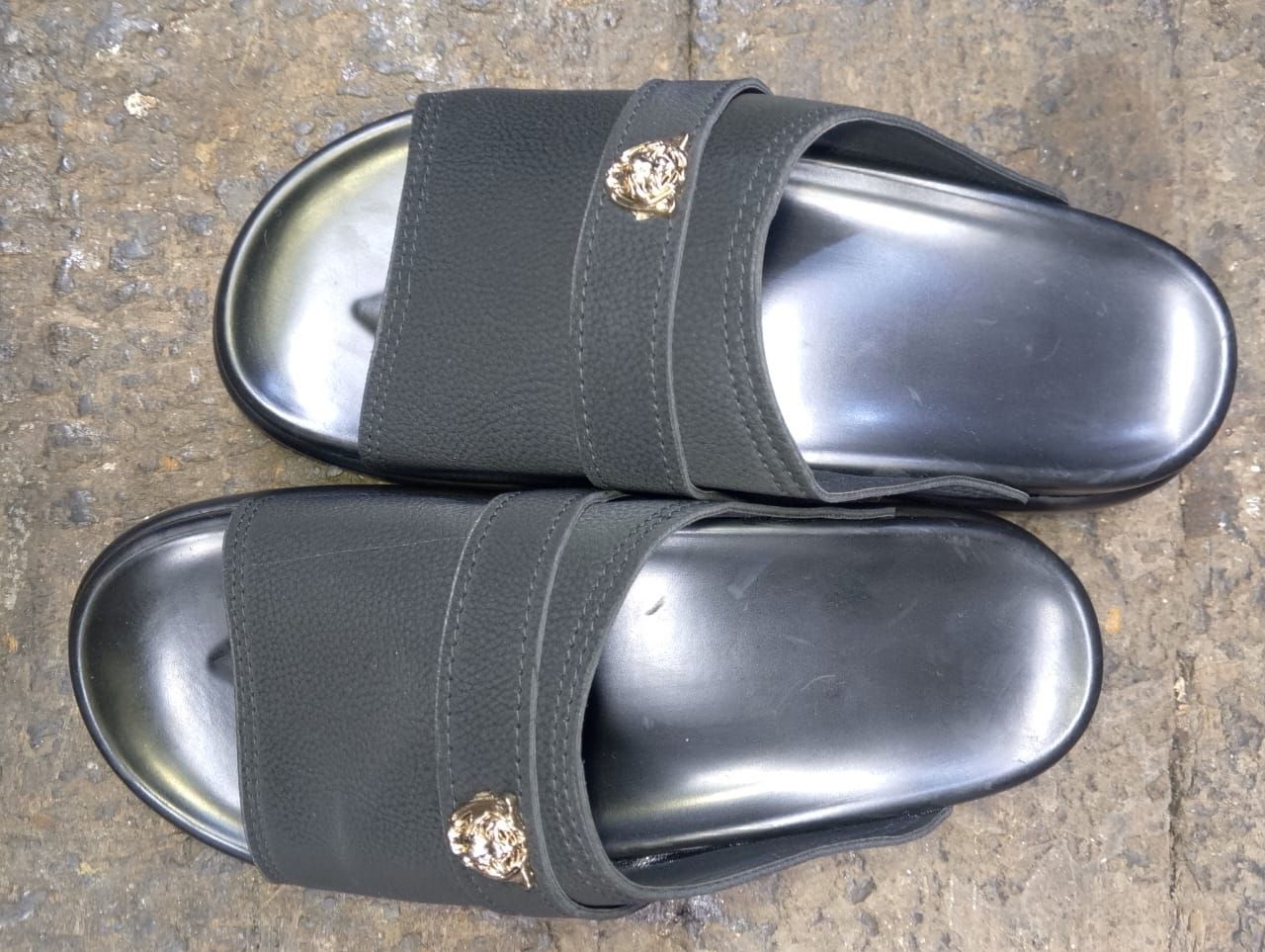 Mens Midnight Monarch Luxe Slides