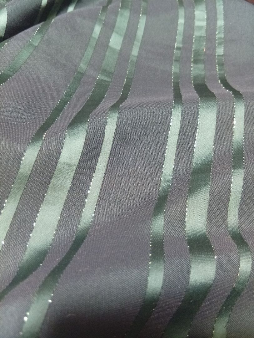 Premium Striped Satin Weave Fabric