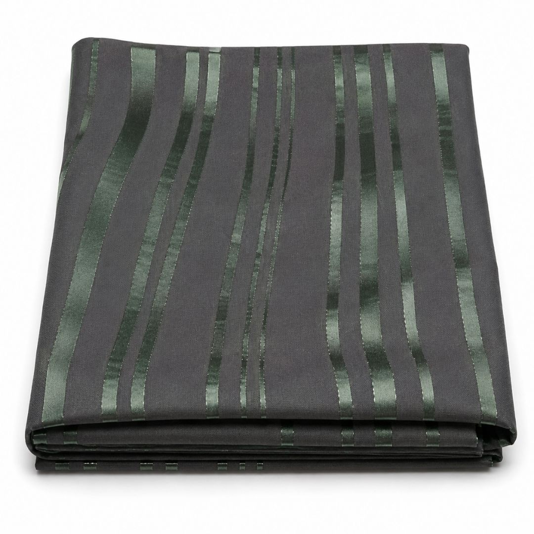 Premium Striped Satin Weave Fabric