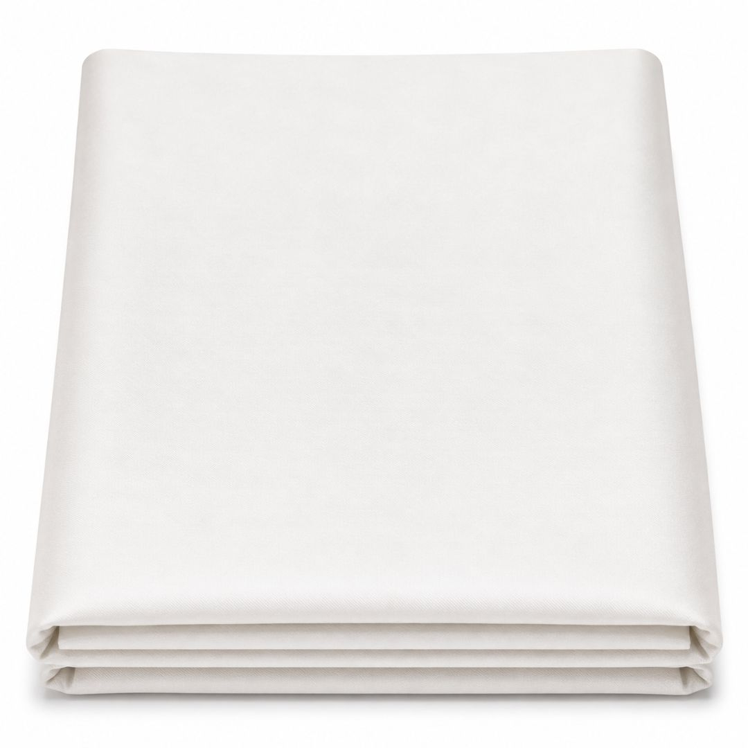 Premium White Plain Fabric
