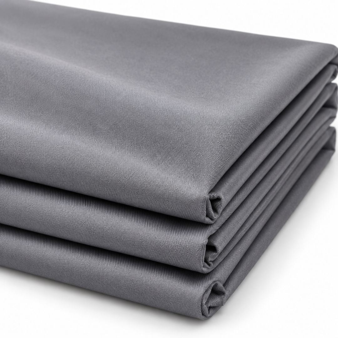 Premium Charcoal Grey Plain Fashion Fabric