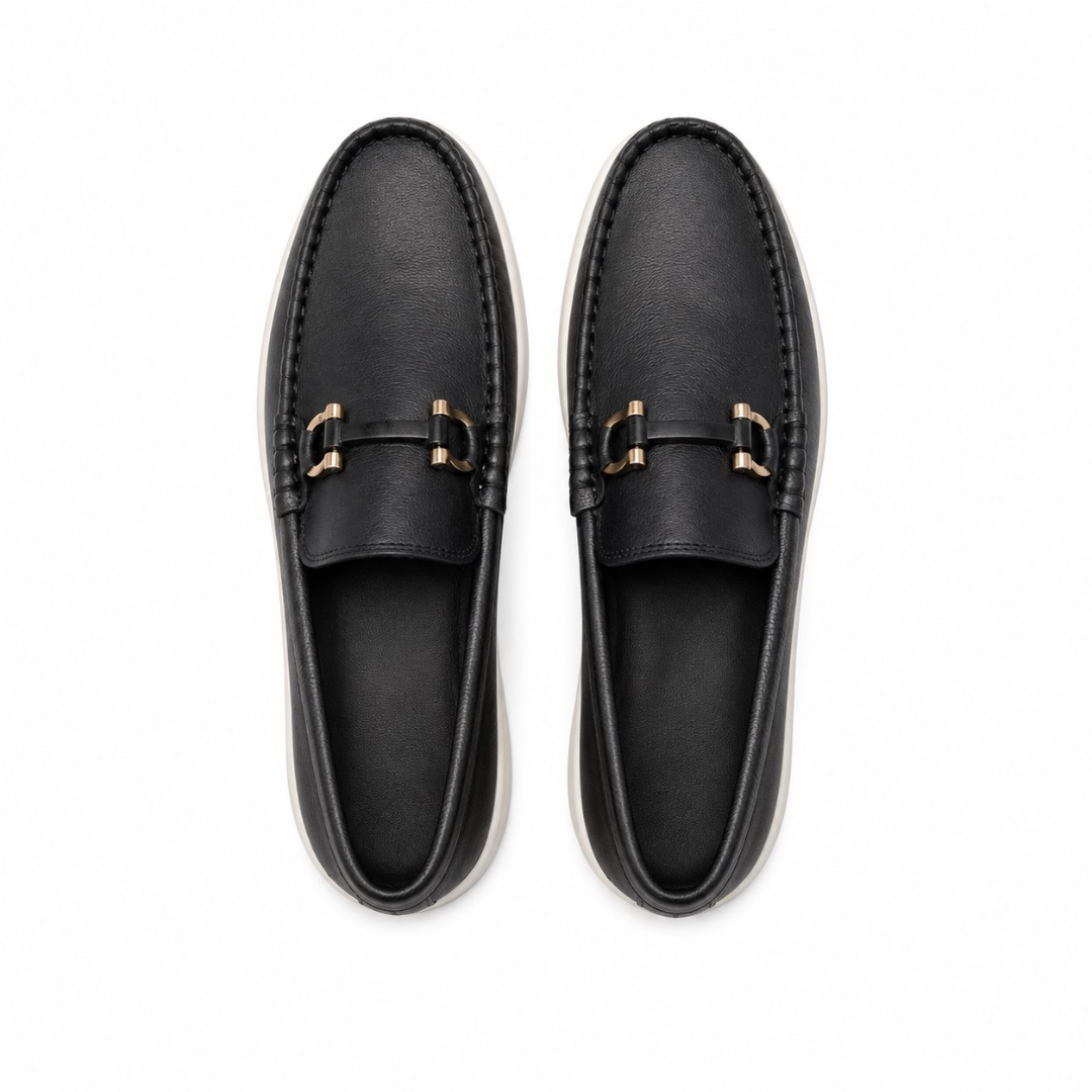Black Bit Loafers