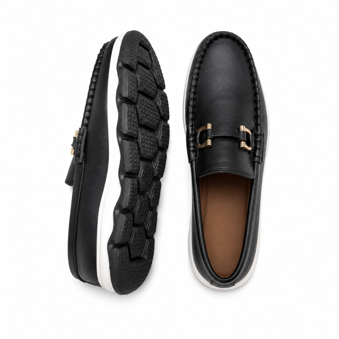 Black Bit Loafers