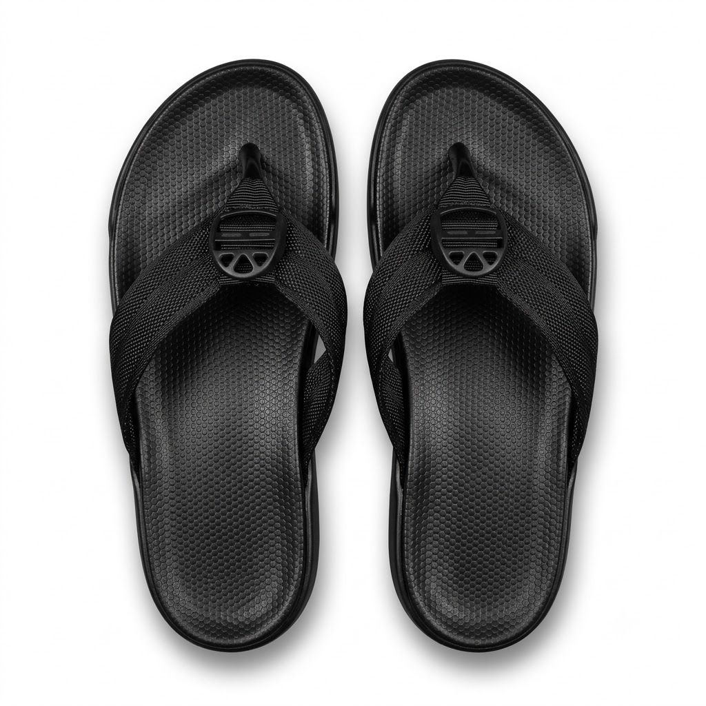 ShadowFlex Men Black Comfort Flip Flops
