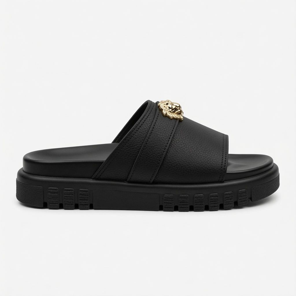 Mens Midnight Monarch Luxe Slides