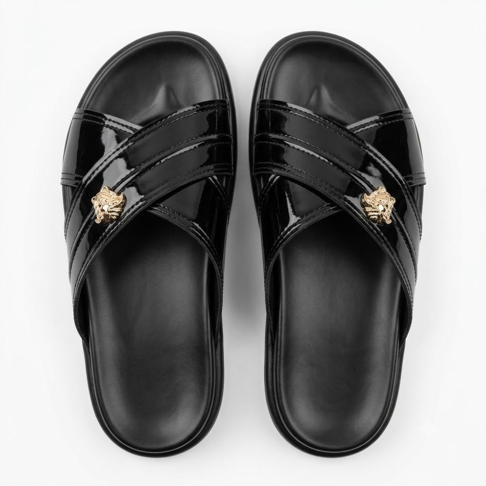 Noir Crest Crossover Slides