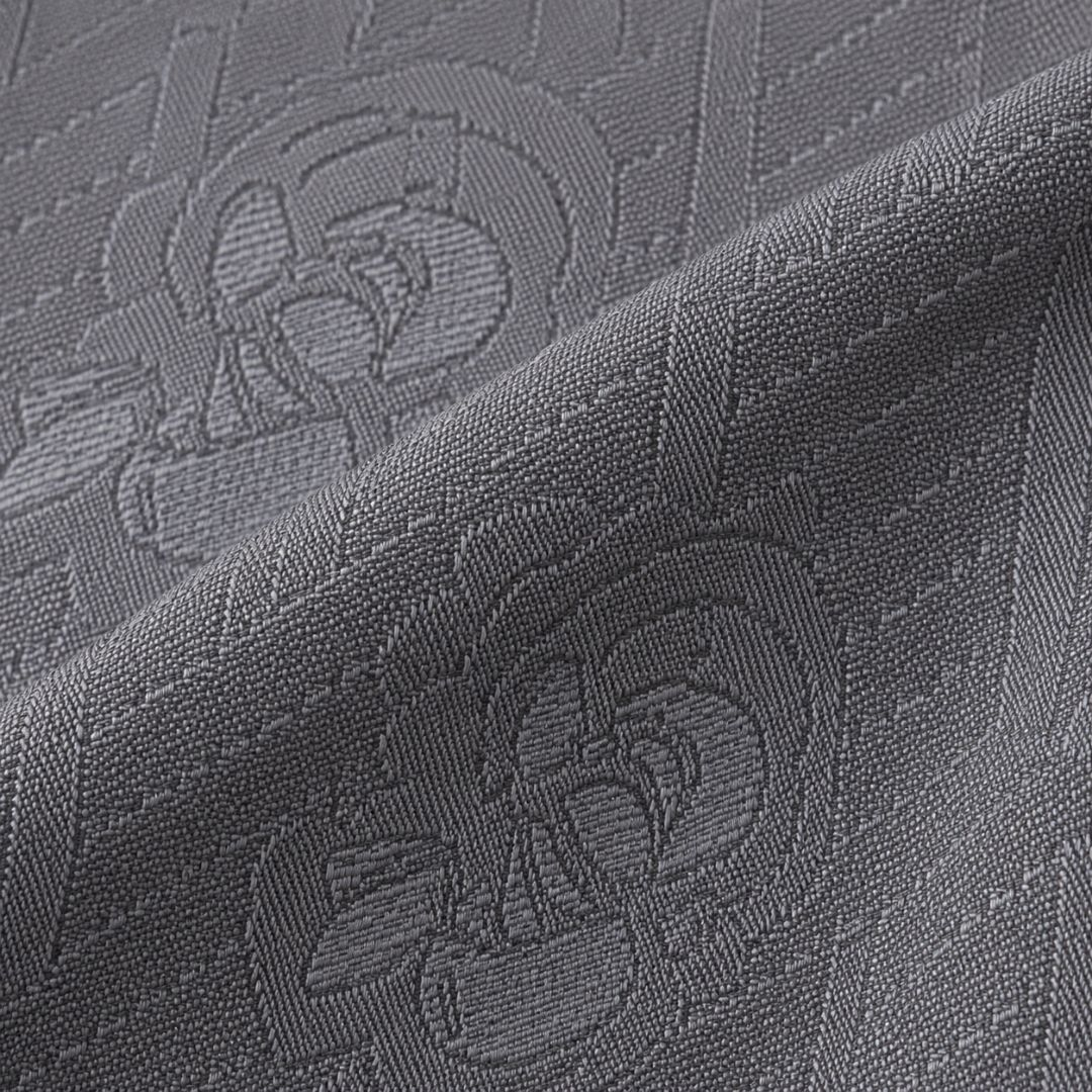 Graphite Crest Jacquard Fabric
