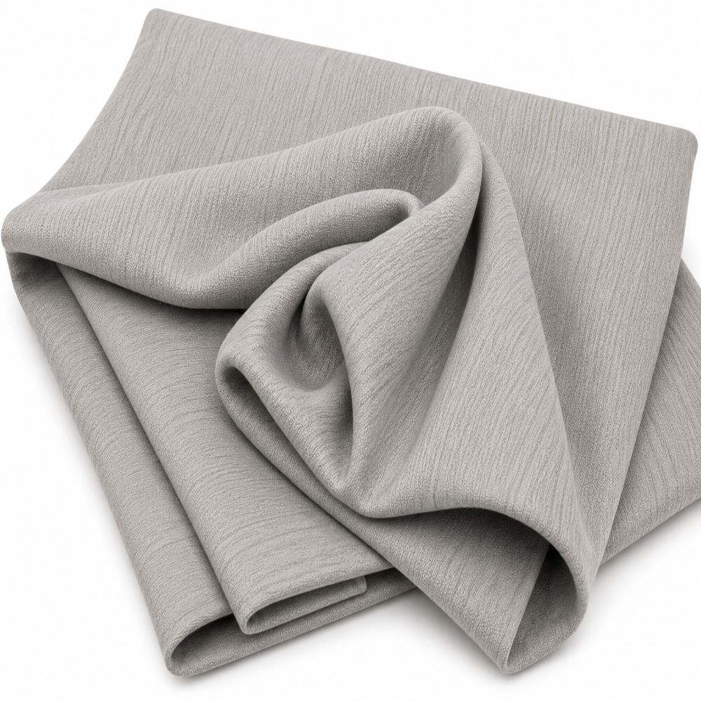 Sterling Cascade Textured Weave Fabric
