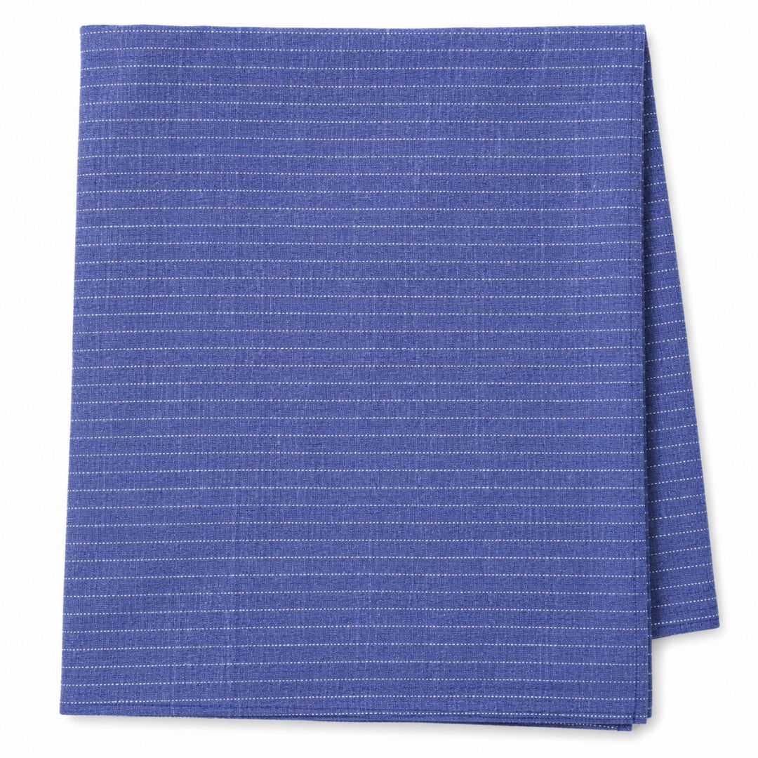 Regent Azure Pinstripe Suiting Fabric