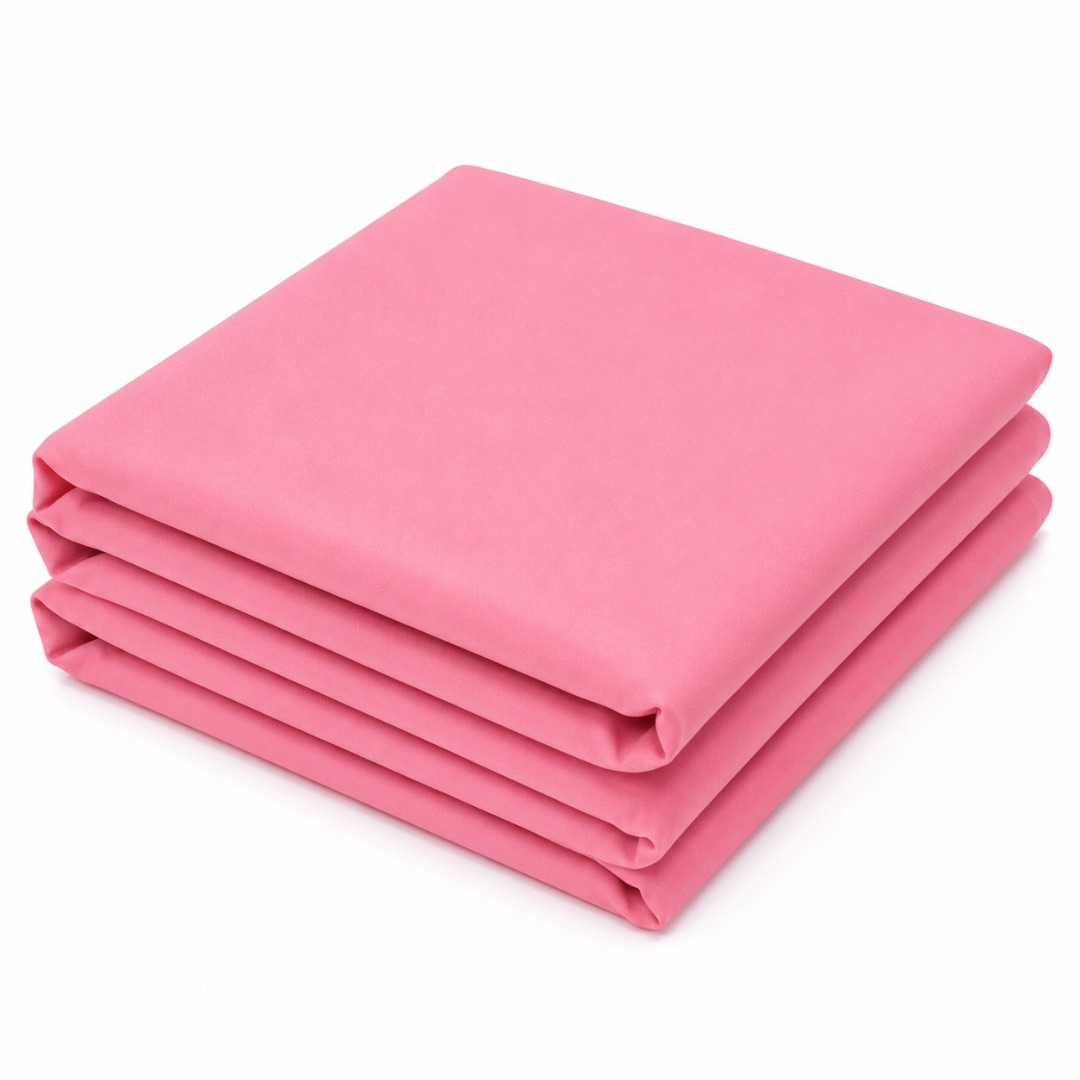 Soft Blush Pink Plain Crepe Fabric
