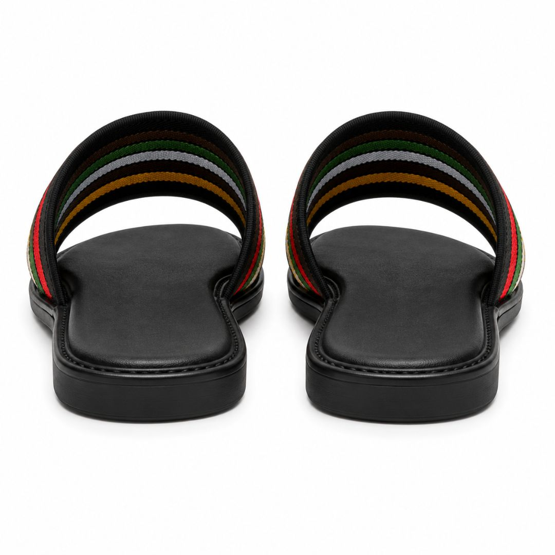 Regent Crest Stripe Slide Sandals