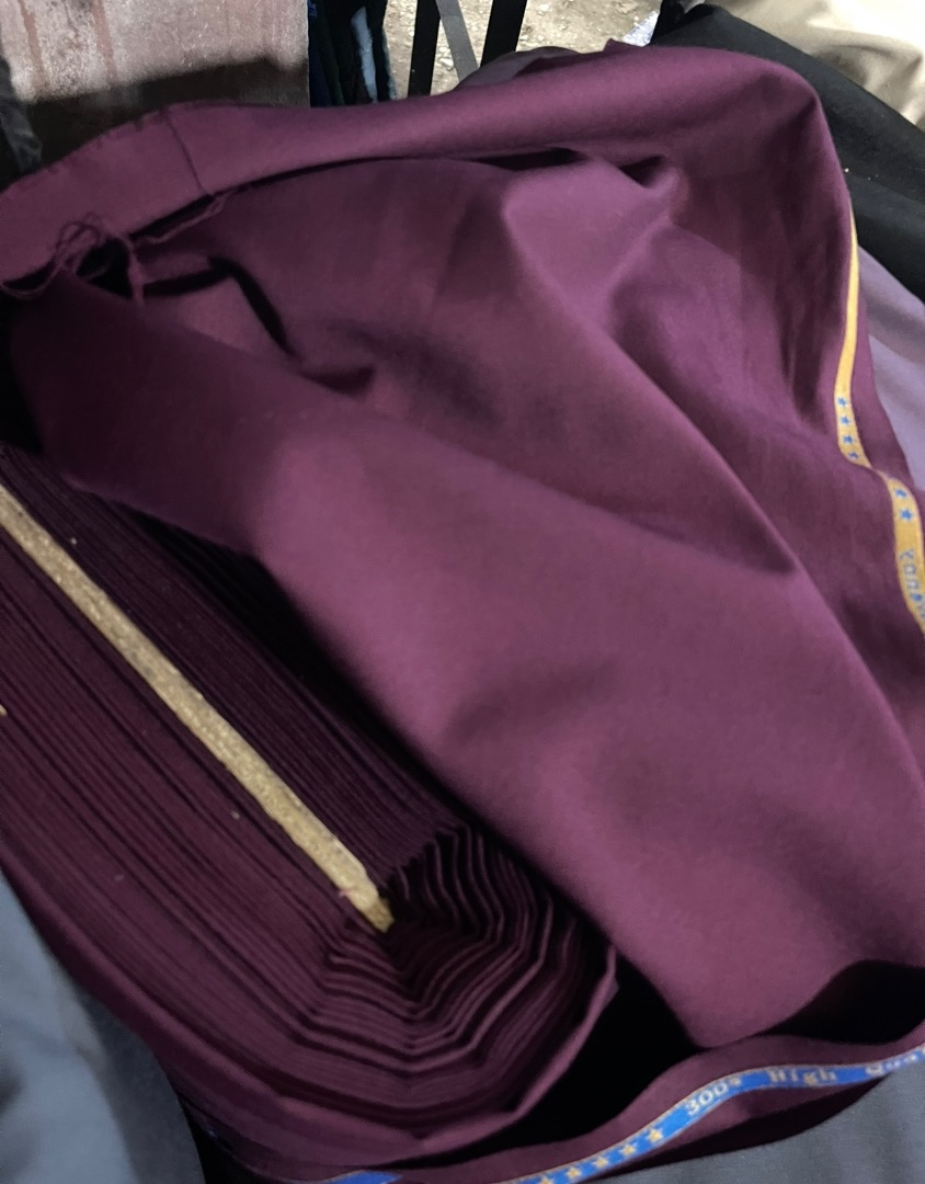 HighQuality Plain Cotton Fabric Maroon
