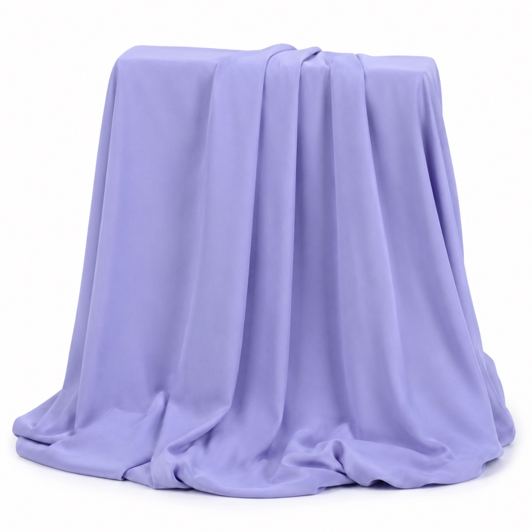 Premium Plain Lavender Crepe Fabric