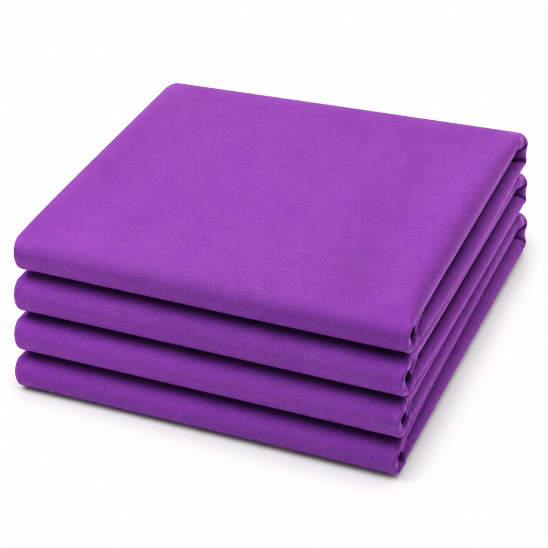 Premium Plain Royal Purple Crepe Fabric