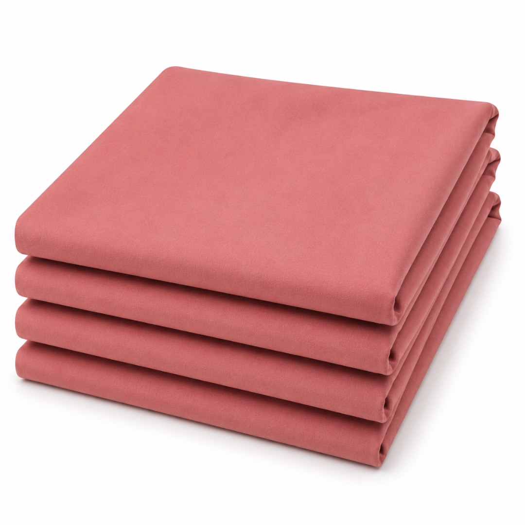 Premium Plain Dusty Rose Crepe Fabric