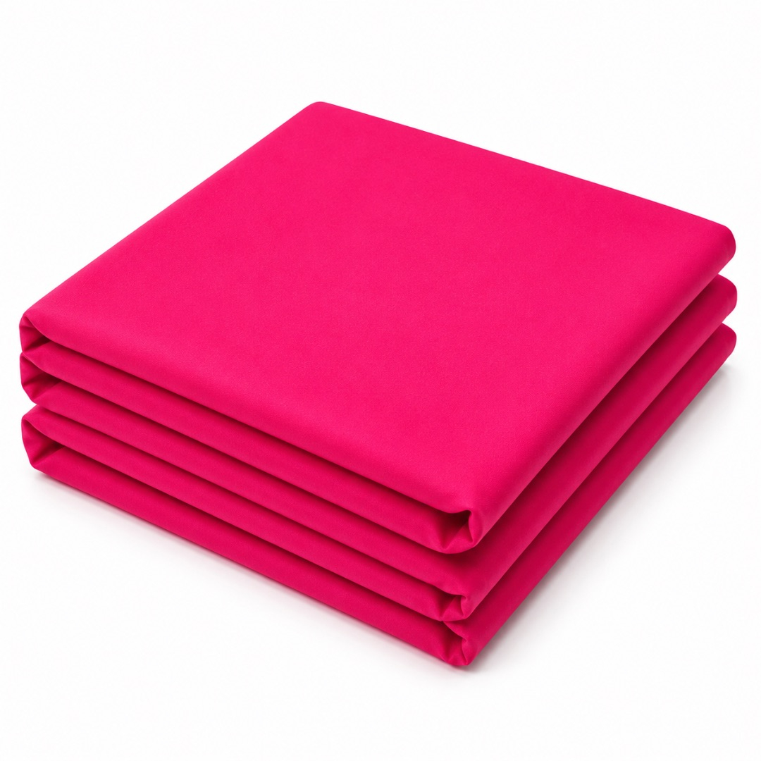 Premium Plain Hot Pink Soft Crepe Fabric Material