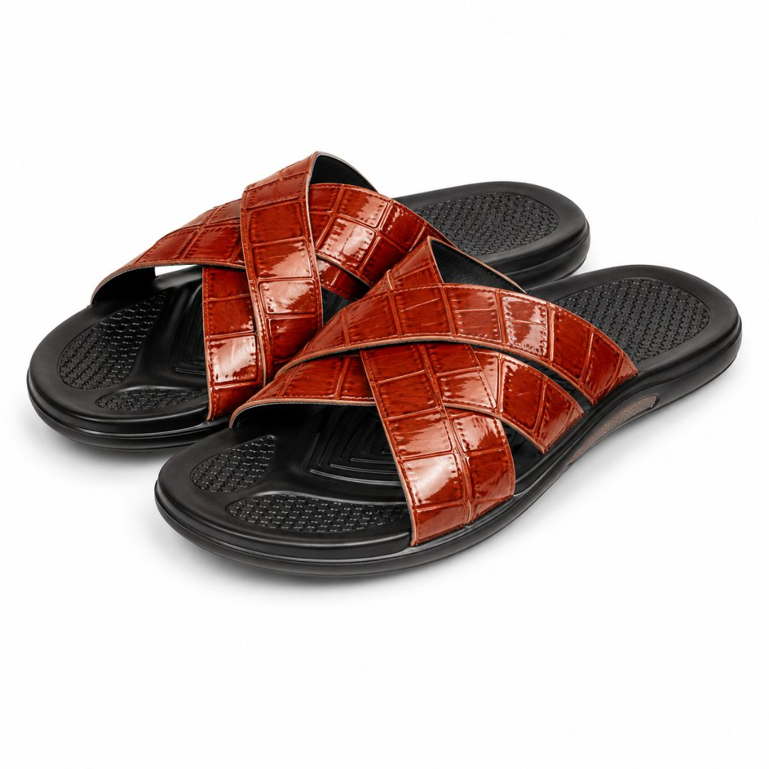 Crocora Luxe Cross Slides