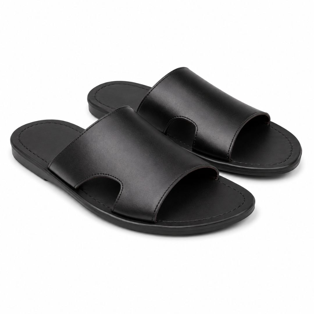 Obsidian Drift Slide Sandals