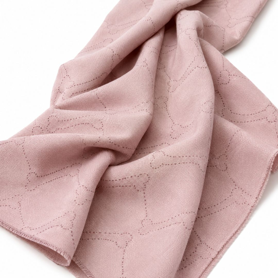 Blush Geo Jacquard Luxe Cotton Fabric