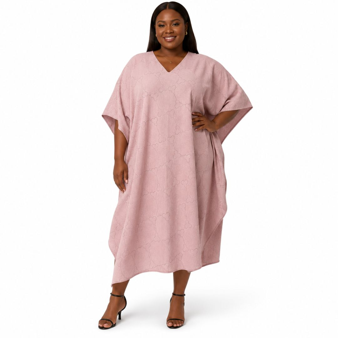 Blush Geo Jacquard Luxe Cotton Fabric