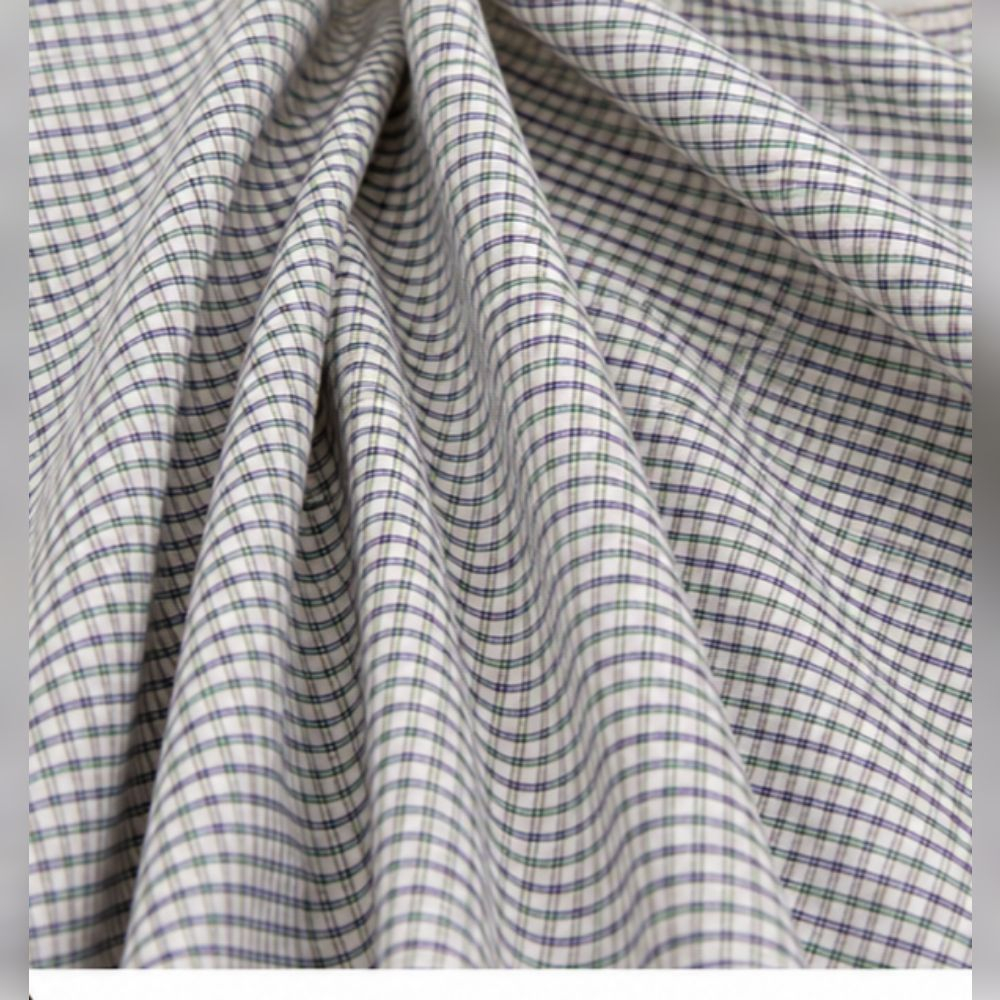 Emerald Grid Heritage Check cotton Fabric