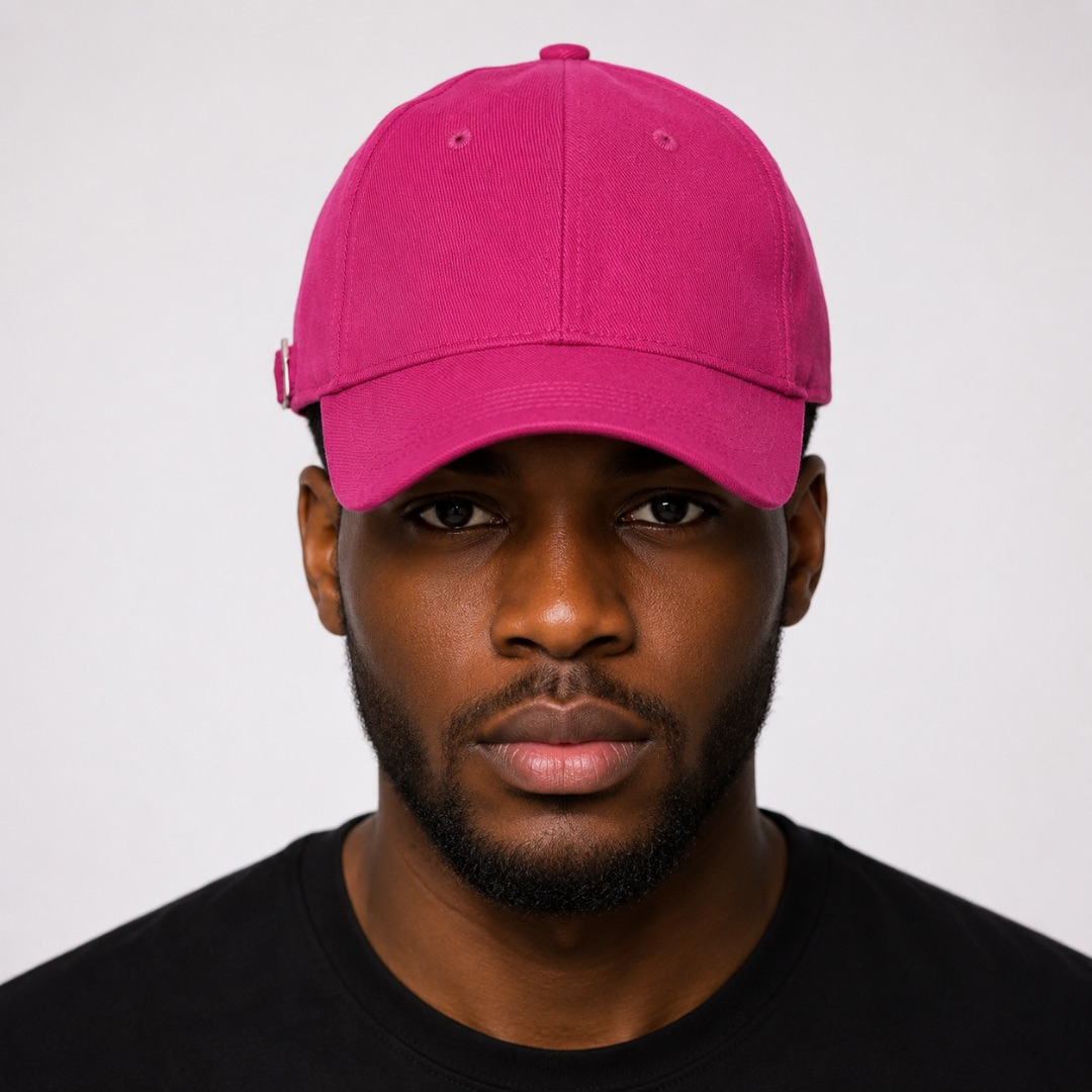 Premium Fuchsia Pink Adjustable Baseball Cap