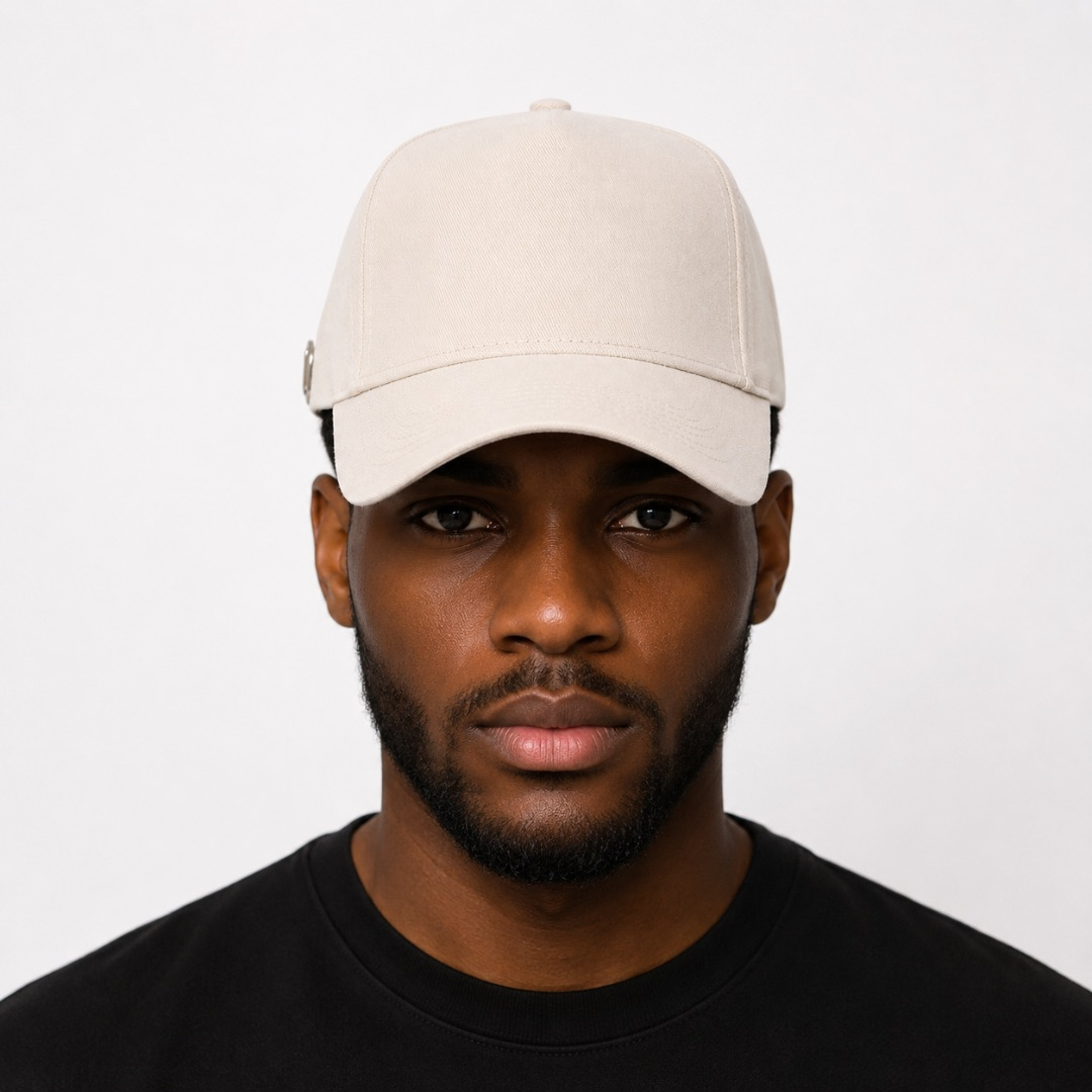 Premium Off White Adjustable Baseball Cap
