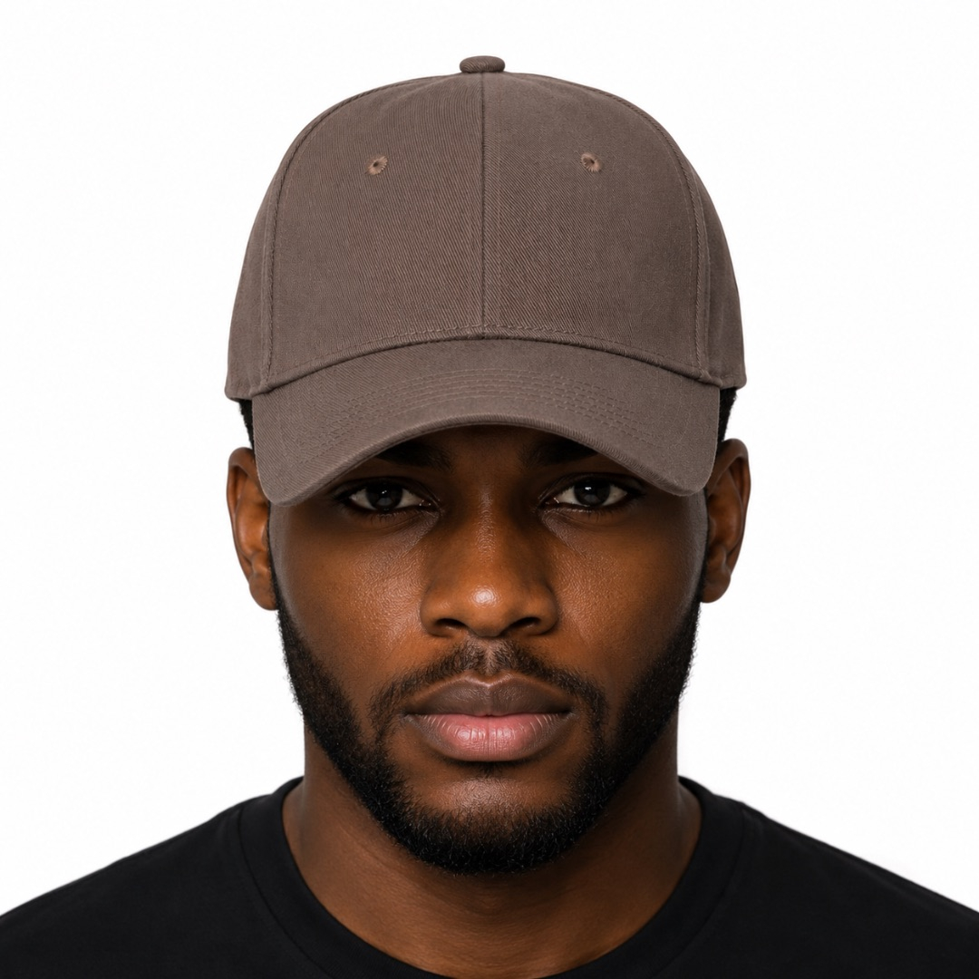 Premium Coffee Brown Adjustable Baseball Cap
