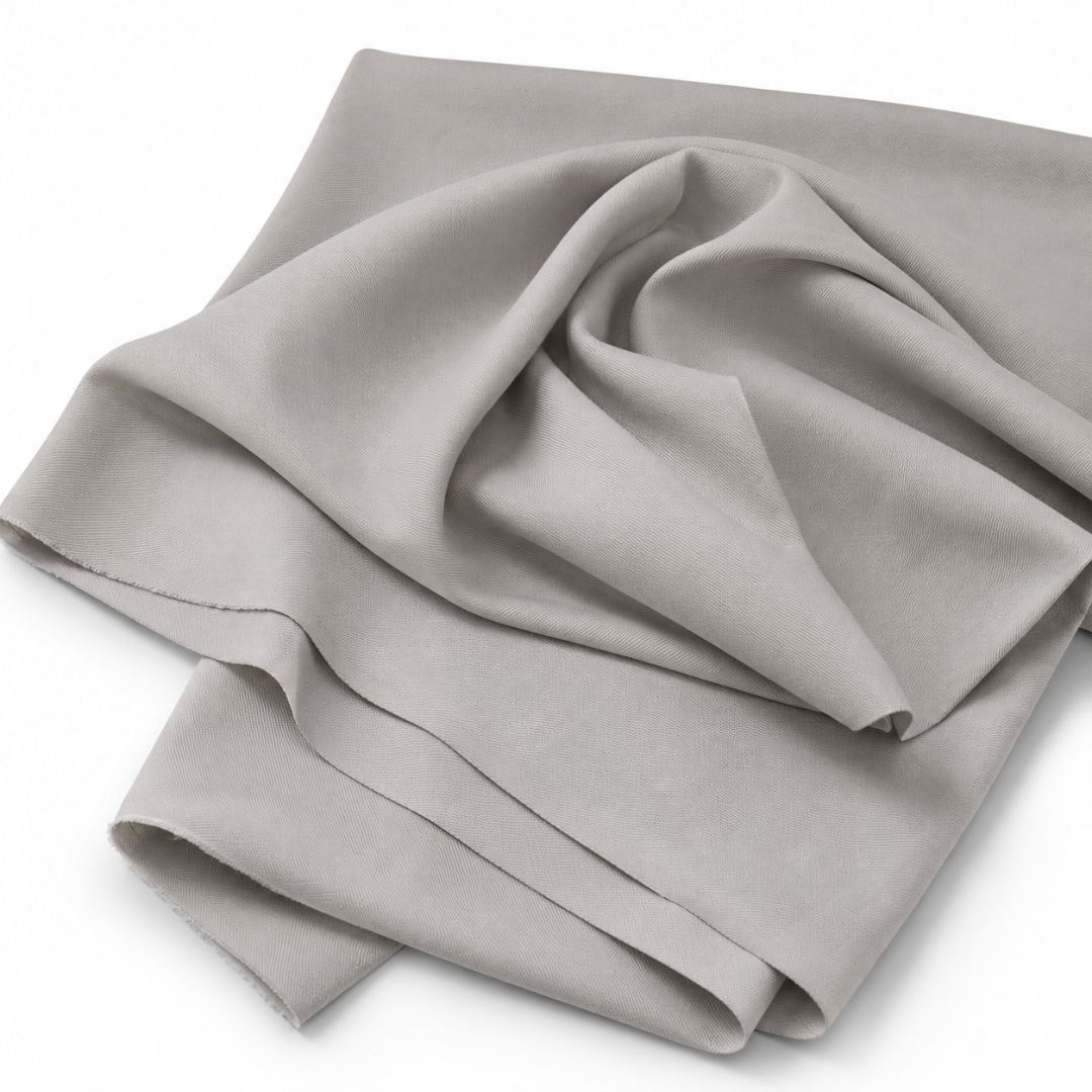 Stone Mist Twill Chinos Fabric