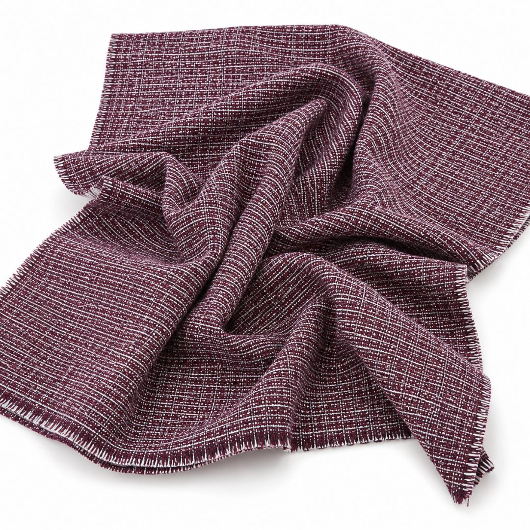 Burgundy Heritage Tweed