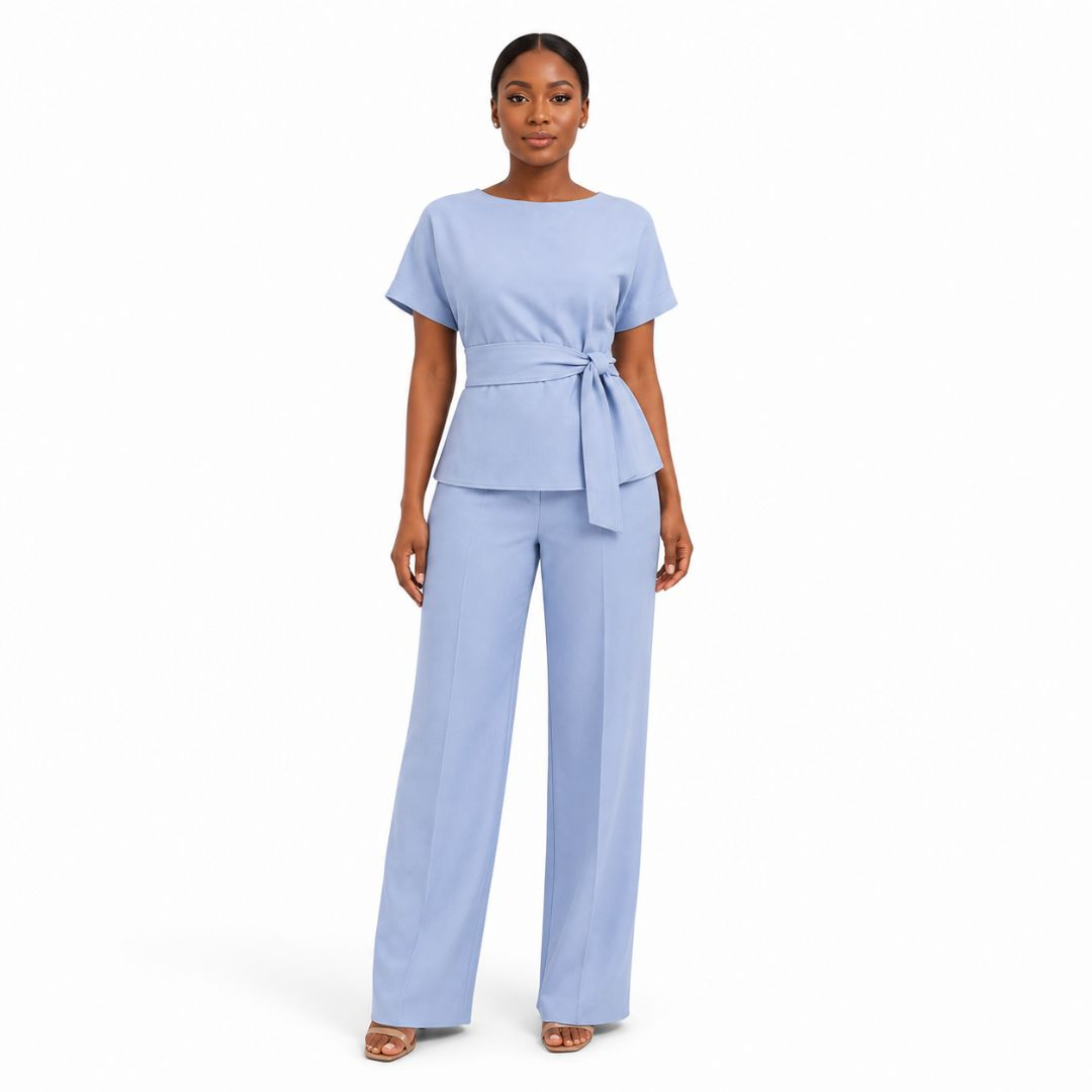 Cashmere Premium Powder Blue Twill Fabric