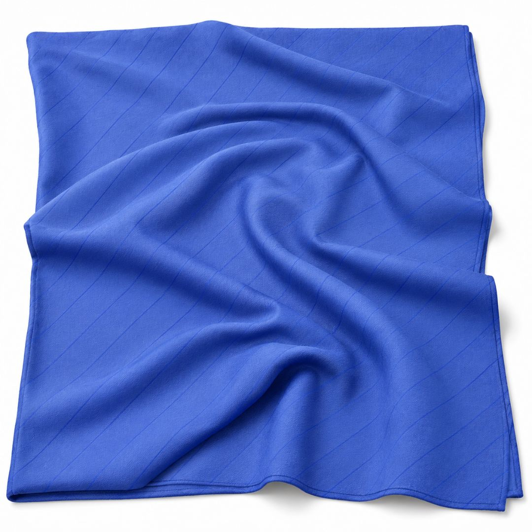 Azure Stripe Senator Fabric