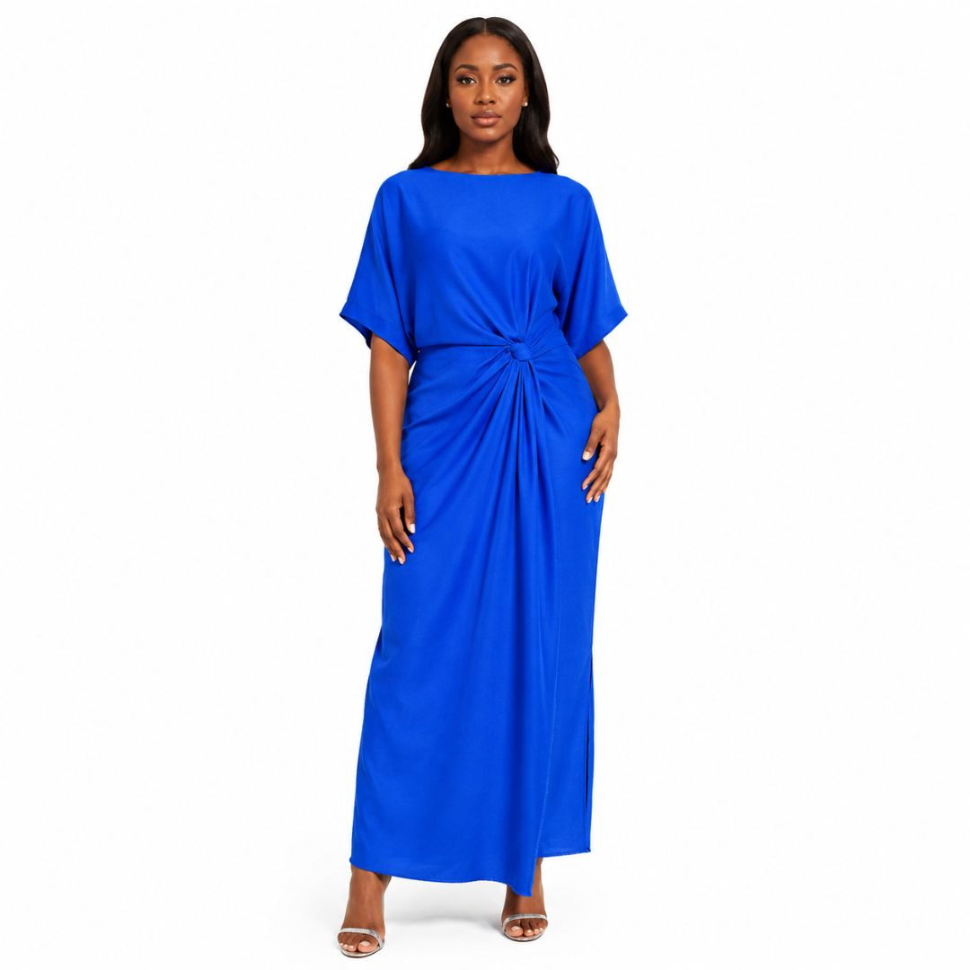 Royal Blue Shadow Stripe Senator material