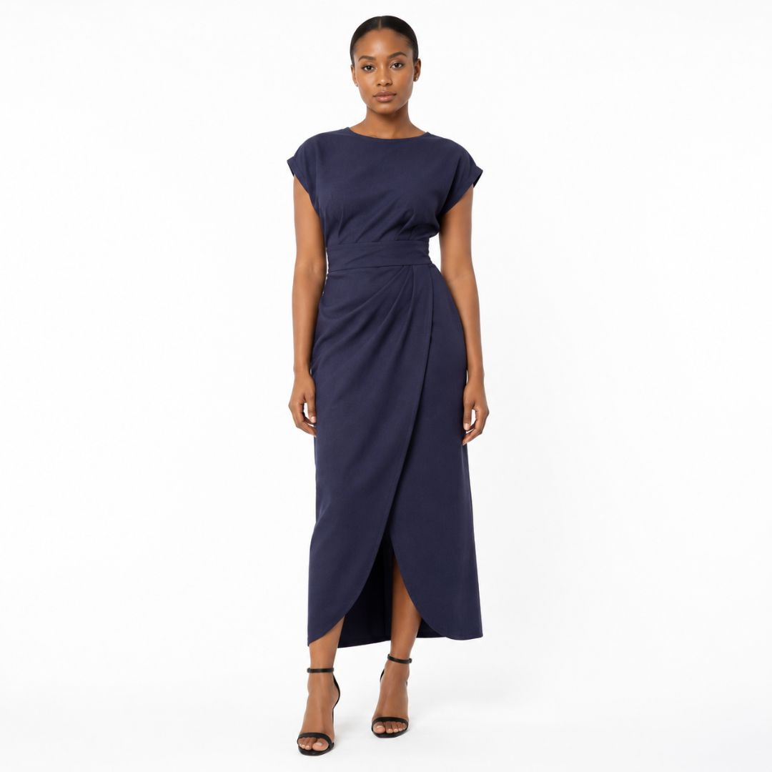 Navy Blue Stock fabric Fabric for senator