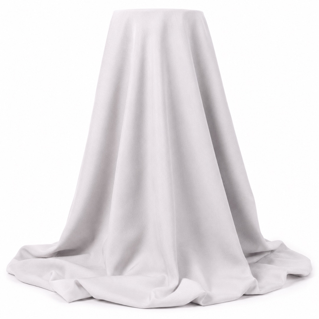 Premium Plain White Stock Fabric Material